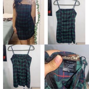 Green Plaid Dress